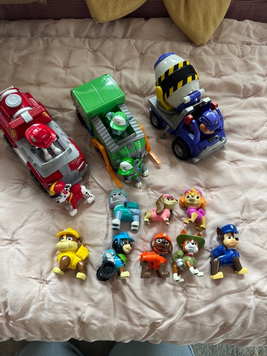 Paw Patrol Other - 🐾 PAW Patrol Bundle w/ Vehicles & 13 Figures Liberty Rex Mix